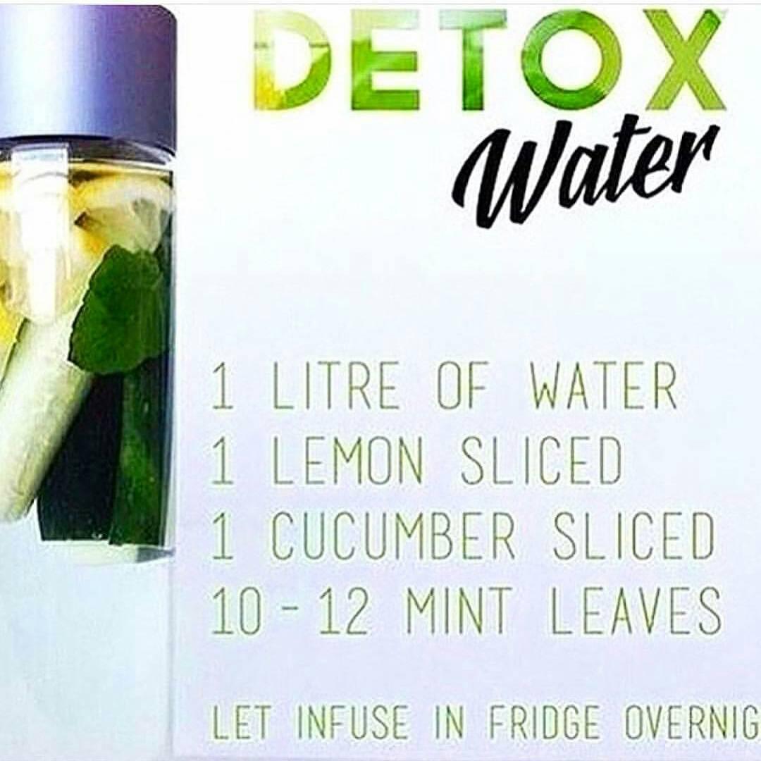 Bebe agua detox para eliminar toxinas de…