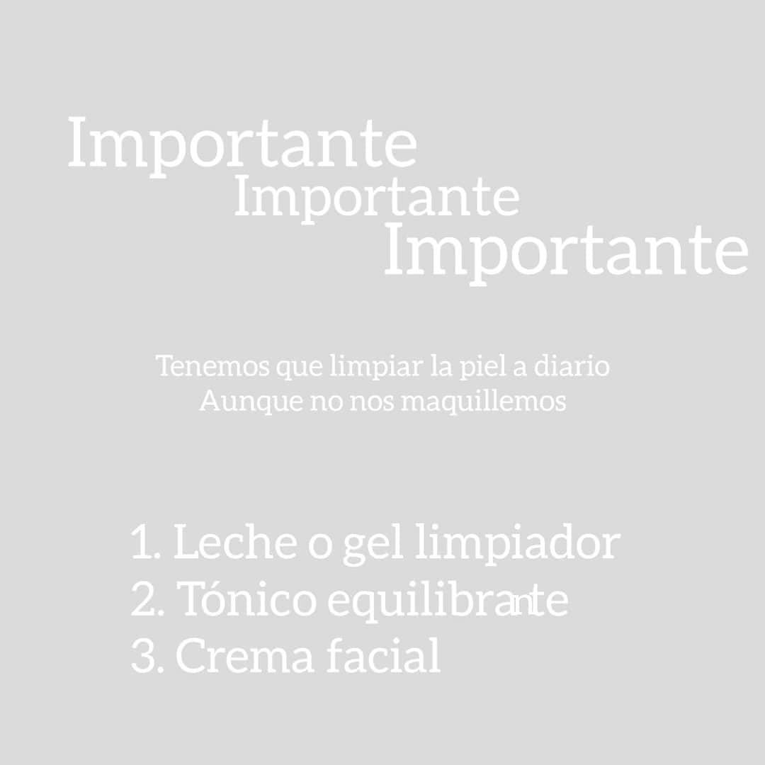 Mantén la piel limpia, cuídala&mldr;.